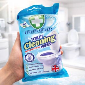 Niisked wc pindade puhastuslapid GREEN SHIELD- 40tk