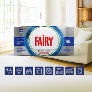 FAIRY antibakteriaalsed niisked puhastuslapid 100 tk. PLATINUM