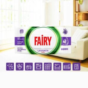 FAIRY universaalsed puhastuslapid lavendlilõhnaga, 100 tk