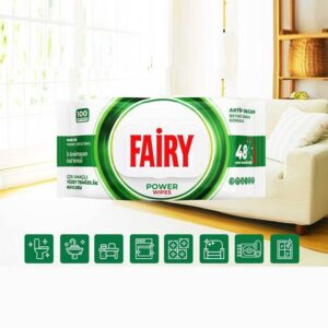 FAIRY universaalsed puhastuslapid valge seebi lõhnaga, 100 tk.