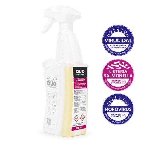 DUO ASEPVIX - Puhastuskonsentraat (2x 280ml)- KÖÖGI PINNAD- Professional